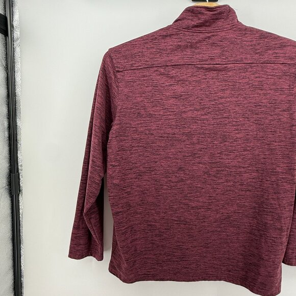 01.ALGOMax Lightweight 1/4 Zip Performance Long Sleeve XXL Burgandy Athletic - Picture 5 of 11